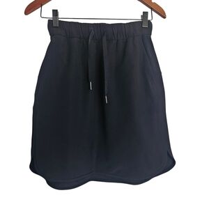 Lululemon Black On The Fly Woven Skirt Size 4